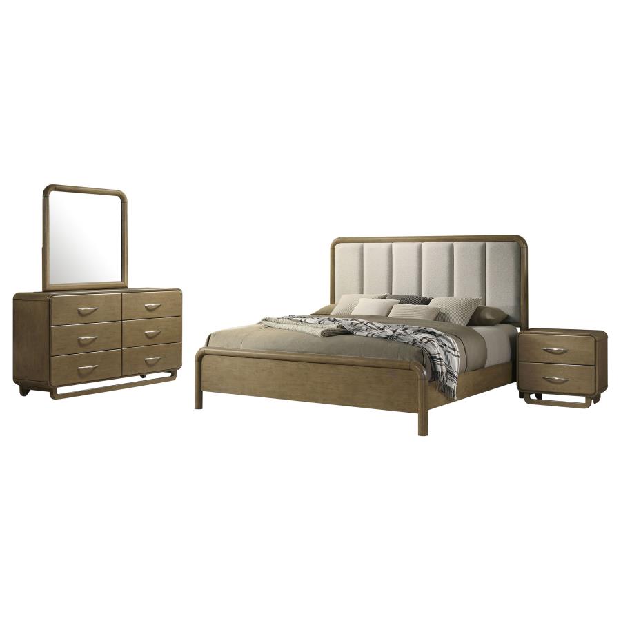 Amsbury Nutmeg 4-piece Queen Bedroom Set by Coaster at Eve Furniture