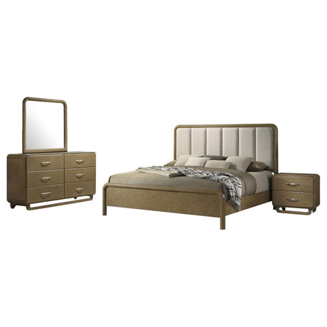 Amsbury Nutmeg 4-piece Queen Bedroom Set by Coaster at Eve Furniture