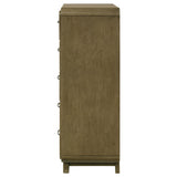 Amsbury Nutmeg 5-Drawer Chest by Coaster at Eve Furniture