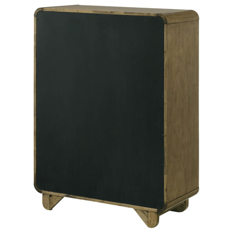 Amsbury Nutmeg 5-Drawer Chest by Coaster at Eve Furniture