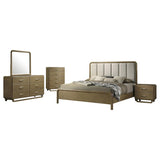 Amsbury Nutmeg 5-Piece Eastern King Bedroom Set by Coaster at Eve Furniture