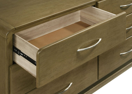 Amsbury Nutmeg 6-drawer Dresser and Mirror by Coaster at Eve Furniture