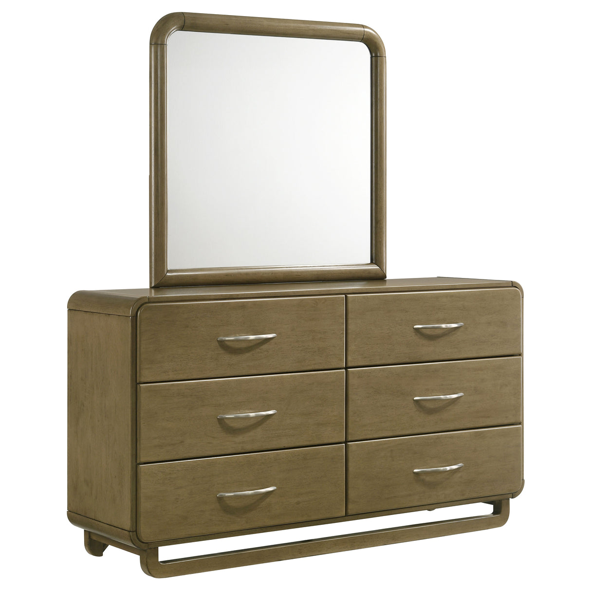 Amsbury Nutmeg 6-drawer Dresser and Mirror by Coaster at Eve Furniture