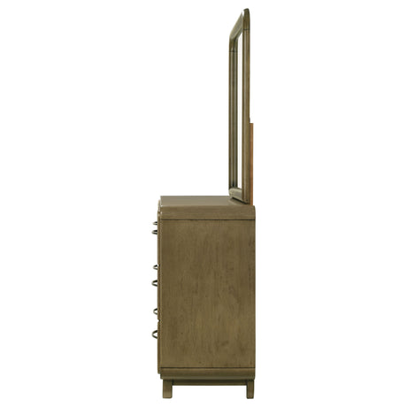 Amsbury Nutmeg 6-drawer Dresser and Mirror by Coaster at Eve Furniture