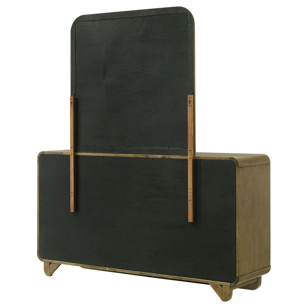 Amsbury Nutmeg 6-drawer Dresser and Mirror by Coaster at Eve Furniture