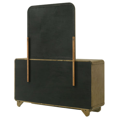 Amsbury Nutmeg 6-drawer Dresser and Mirror by Coaster at Eve Furniture