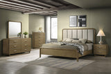 Amsbury Nutmeg Upholstered Queen Bed by Coaster at Eve Furniture