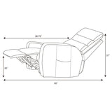 Amsdell Black Power Lift Recliner by Coaster at Eve Furniture