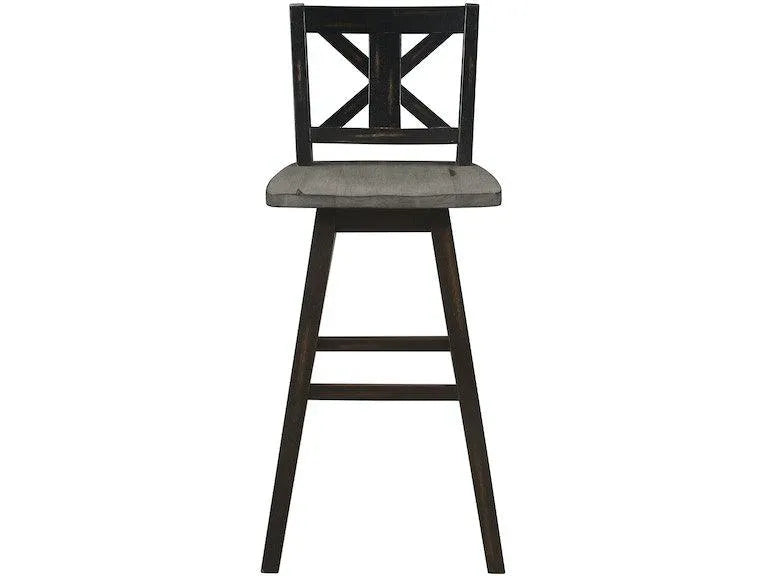 Amsonia Black Swivel Pub Counter Height Chairs, Set of 2 by Homelegance at Eve Furniture