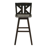 Amsonia Black Swivel Pub Counter Height Chairs, Set of 2 by Homelegance at Eve Furniture