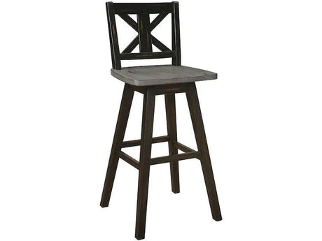 Amsonia Black Swivel Pub Counter Height Chairs, Set of 2 by Homelegance at Eve Furniture