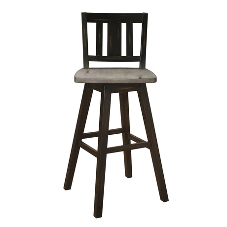 Amsonia Black Swivel Pub Counter Height Chairs, Set of 2 by Homelegance at Eve Furniture