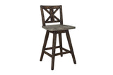 Amsonia Gray/Black Counter Height Set by Homelegance at Eve Furniture