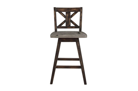 Amsonia Gray/Black Counter Height Set by Homelegance at Eve Furniture