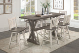 Amsonia Gray/White Swivel Counter Height Chairs, Set of 2 by Homelegance at Eve Furniture