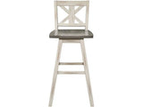 Amsonia White Swivel Pub Counter Height Chairs, Set of 2 by Homelegance at Eve Furniture