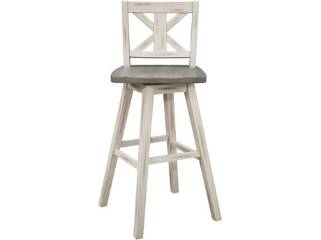 Amsonia White Swivel Pub Counter Height Chairs, Set of 2 by Homelegance at Eve Furniture