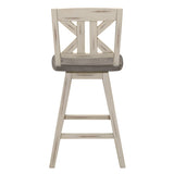 Amsonia White Swivel Pub Counter Height Chairs, Set of 2 by Homelegance at Eve Furniture