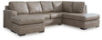 Amuleto Desert 2-Piece Right Arm Facing (RAF) Chaise Sectional by Ashley at Eve Furniture