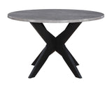 Amy 5-Piece Faux-Marble 48-inch Round Dining Set