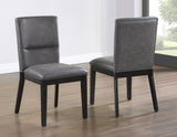 Amy Black/Gray Round Dining Room Set by Steve Silver at Eve Furniture