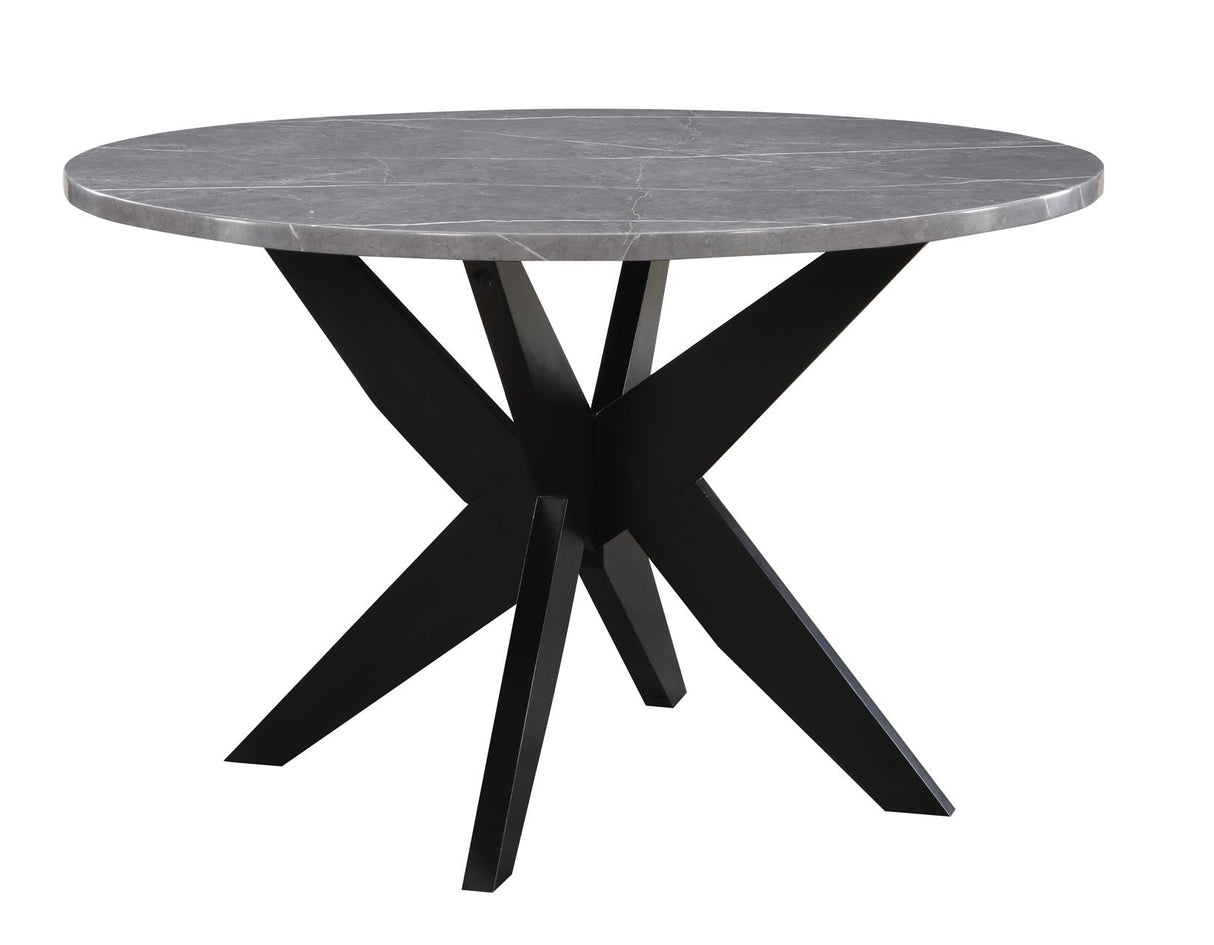 Amy Black/Gray Round Dining Room Set by Steve Silver at Eve Furniture