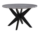 Amy Black/Gray Round Dining Room Set by Steve Silver at Eve Furniture
