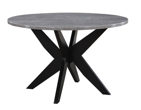 Amy Black/Gray Round Dining Room Set by Steve Silver at Eve Furniture