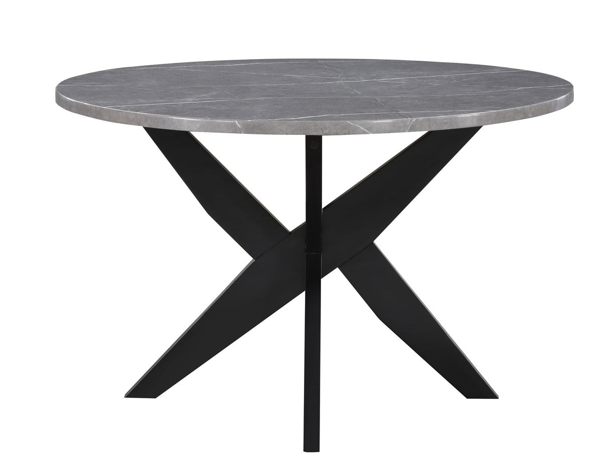 Amy Black/Gray Round Dining Room Set by Steve Silver at Eve Furniture