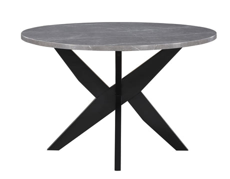 Amy Black/Gray Round Dining Room Set by Steve Silver at Eve Furniture