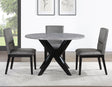 Amy Black/Gray Round Dining Room Set by Steve Silver at Eve Furniture