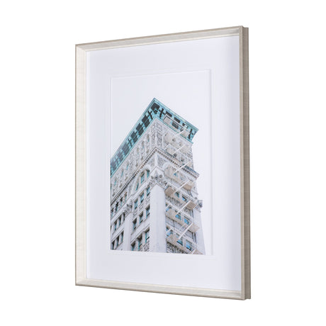 An Ornate Touch by Mercana Studio a Hand Embellished Textured Framed Art Photo Matted under Glass by Mercana at Eve Furniture