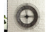 Ana Sofia Antique Gray Wall Clock by Ashley at Eve Furniture