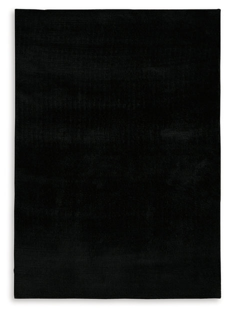 Anaben Black 5' x 7' Rug by Ashley at Eve Furniture