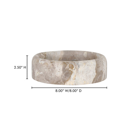 Anais Beige Marble Catchall by MOES at Eve Furniture