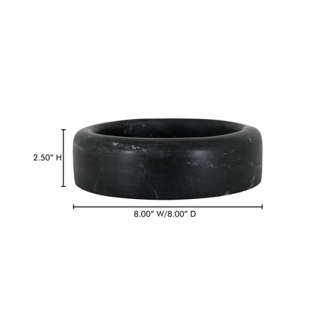 Anais Black Marble Catchall by MOES at Eve Furniture