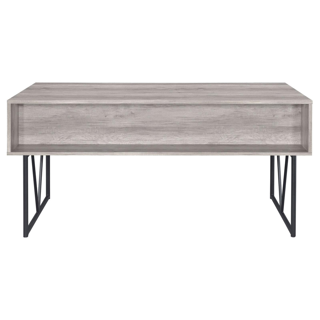 Analiese Gray Driftwood 4-Drawer Writing Desk