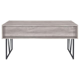 Analiese Gray Driftwood 4-Drawer Writing Desk