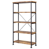 Analiese Antique Nutmeg 4-Shelf Bookcase