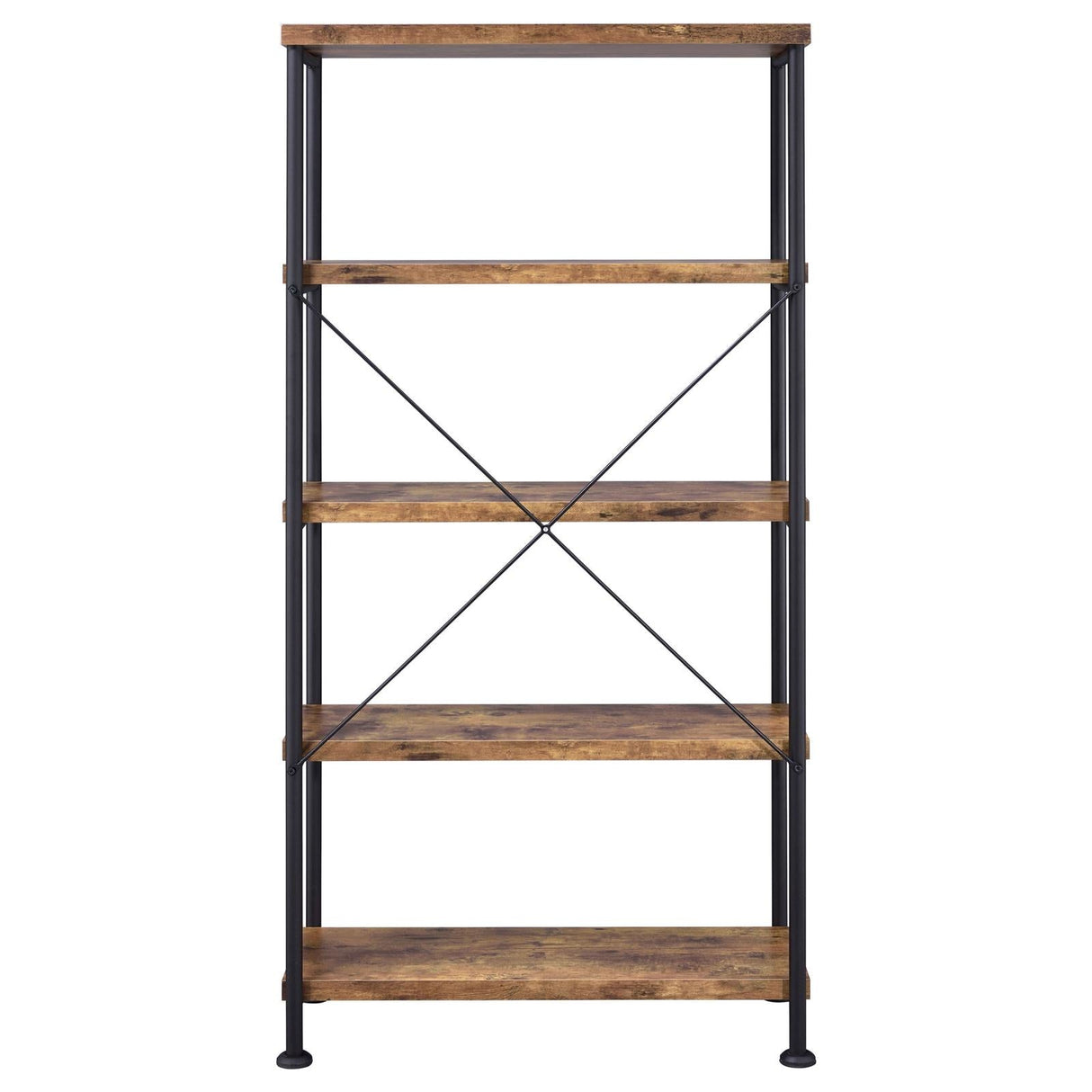 Analiese Antique Nutmeg 4-Shelf Bookcase