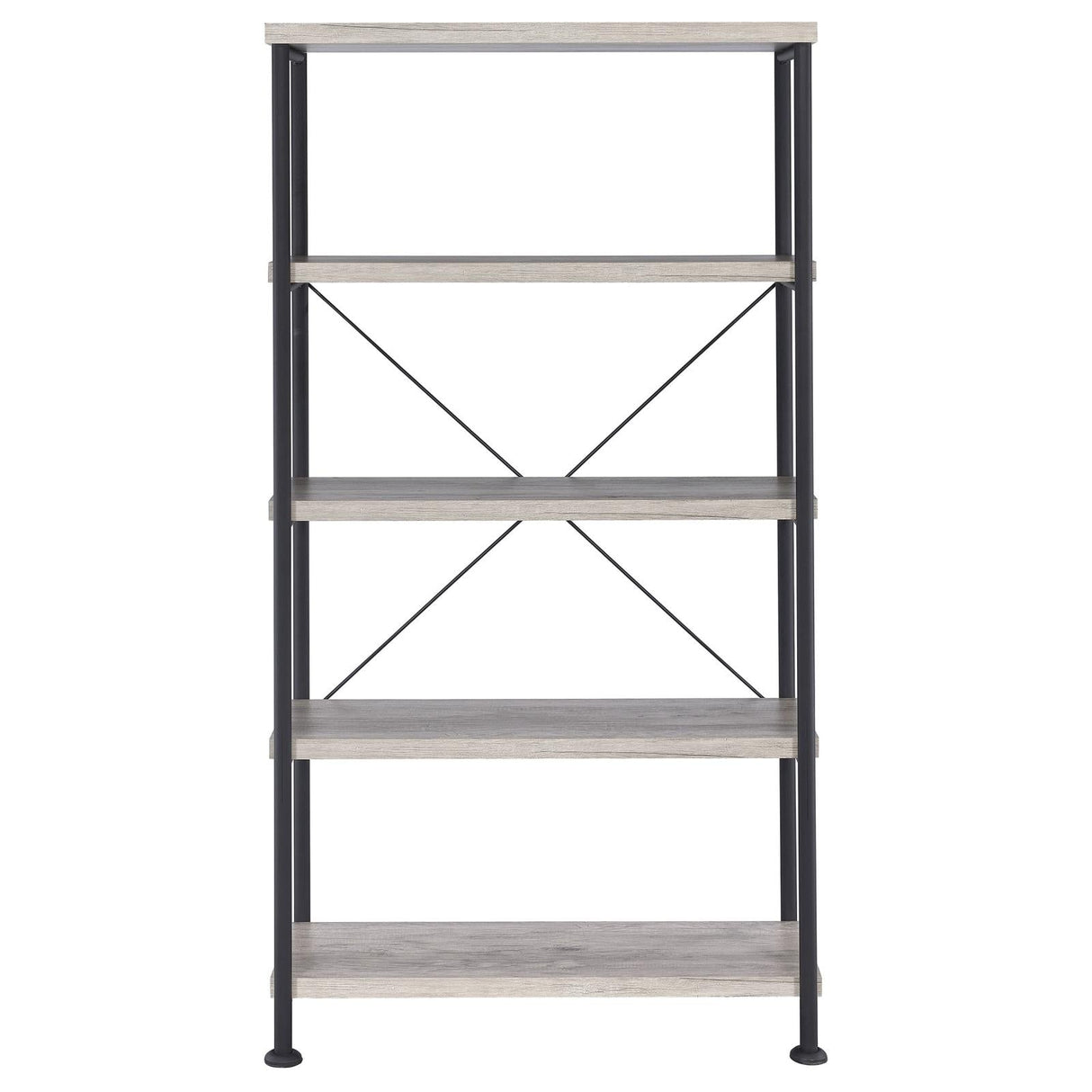 Analiese Gray Driftwood 4-Shelf Bookcase