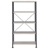 Analiese Gray Driftwood 4-Shelf Bookcase