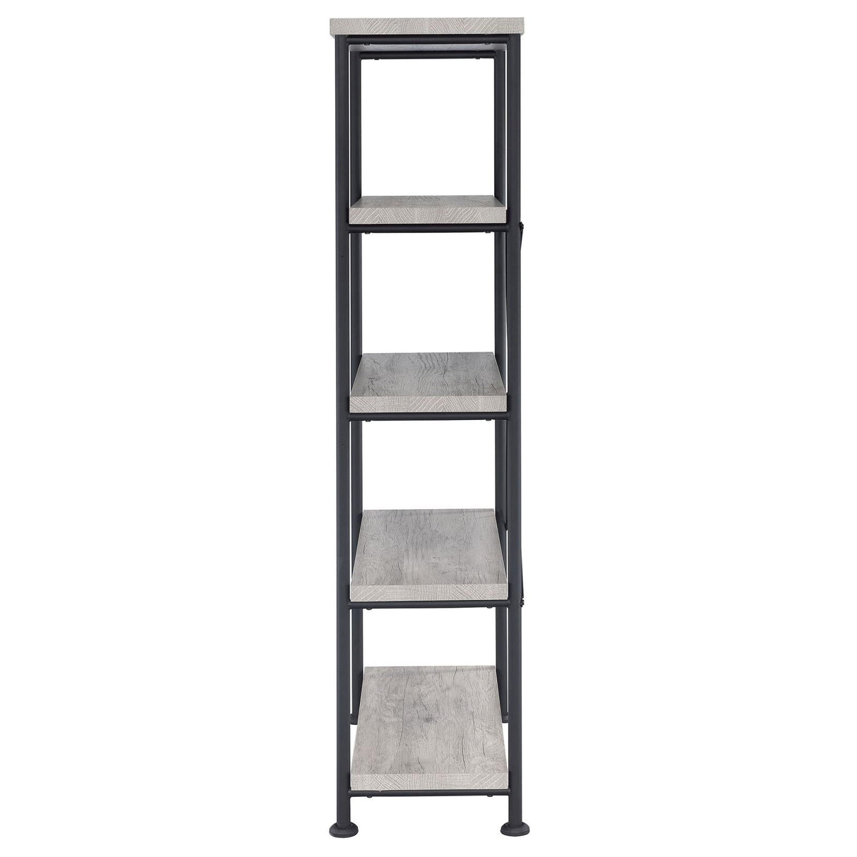 Analiese Gray Driftwood 4-Shelf Bookcase