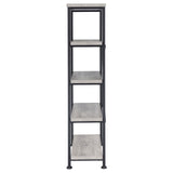 Analiese Gray Driftwood 4-Shelf Bookcase