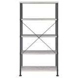 Analiese Gray Driftwood 4-Shelf Bookcase