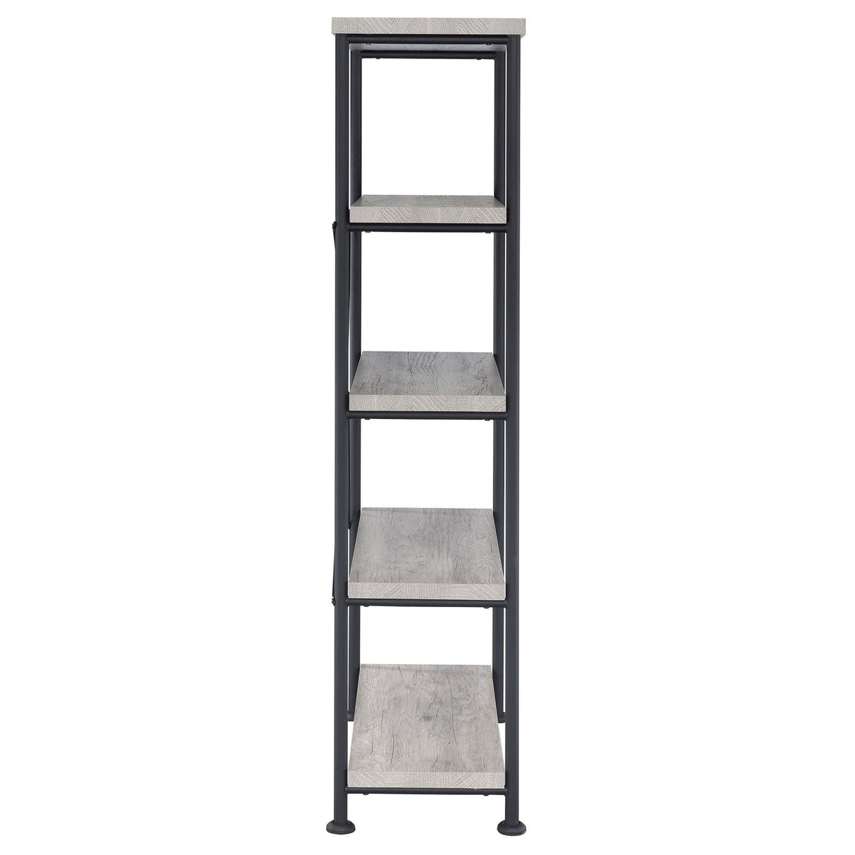 Analiese Gray Driftwood 4-Shelf Bookcase