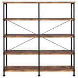 Analiese Antique Nutmeg 4-Shelf Open Bookcase