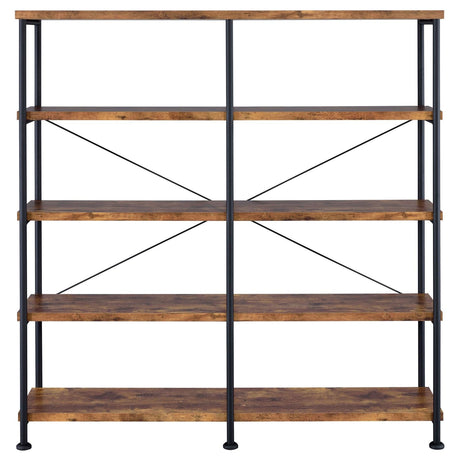 Analiese Antique Nutmeg 4-Shelf Open Bookcase