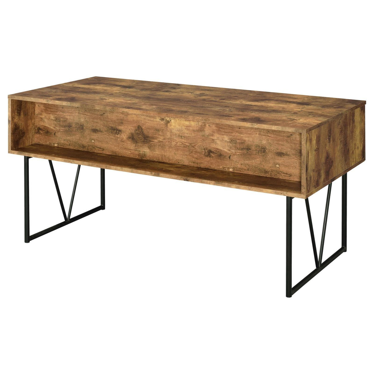 Analiese Antique Nutmeg 4-Drawer Writing Desk by Coaster at Eve Furniture