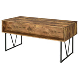 Analiese Antique Nutmeg 4-Drawer Writing Desk by Coaster at Eve Furniture